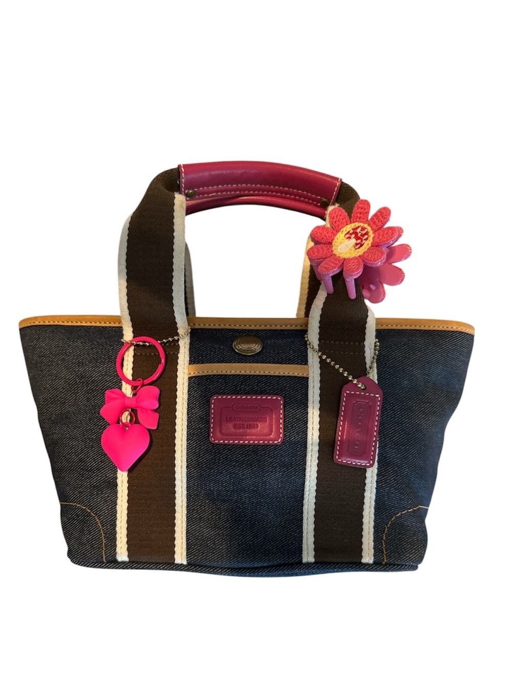 Coach Blue Denim Mini Tote- Y2K